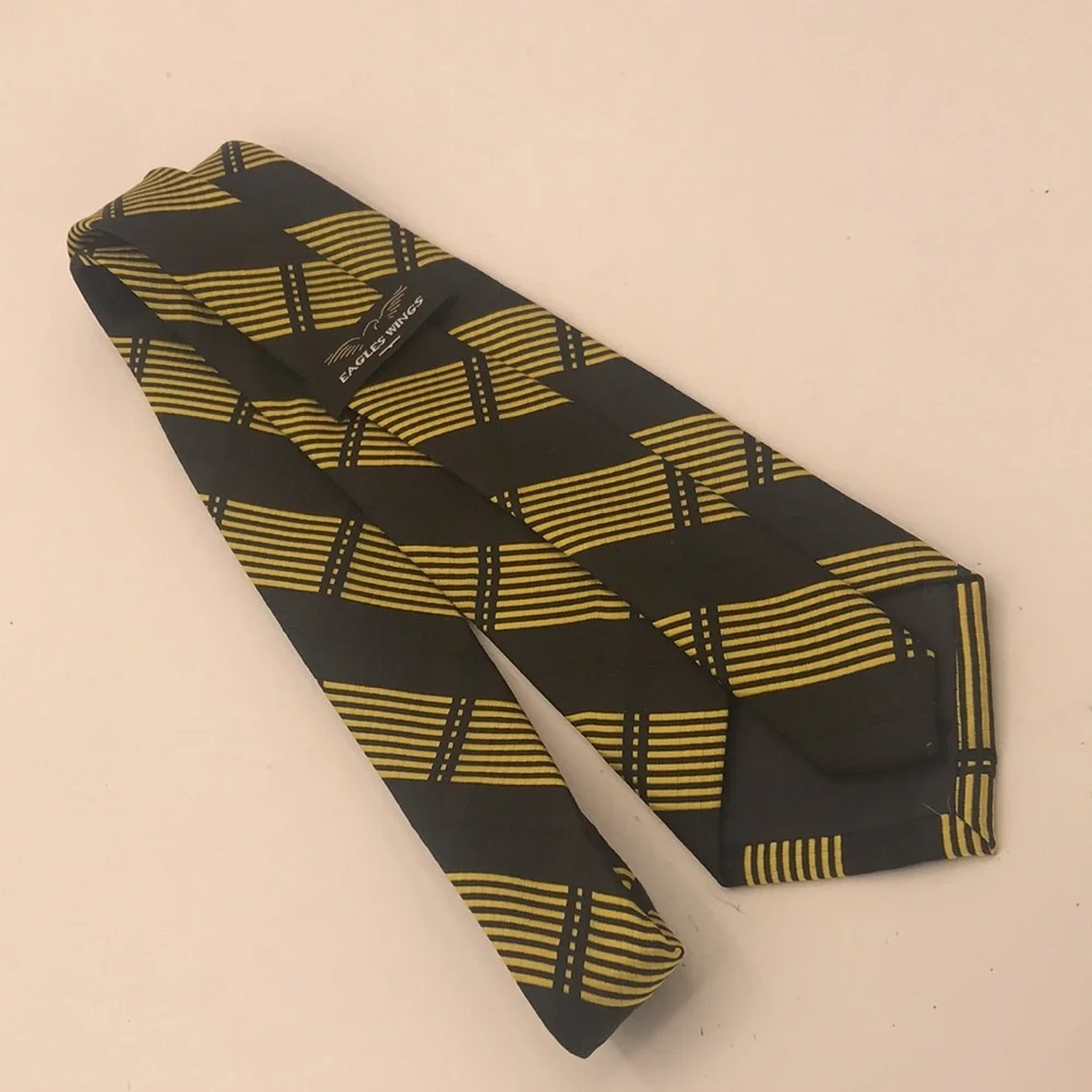 Eagles‎ Wings U.S. ARMY Mens Necktie Black Gold